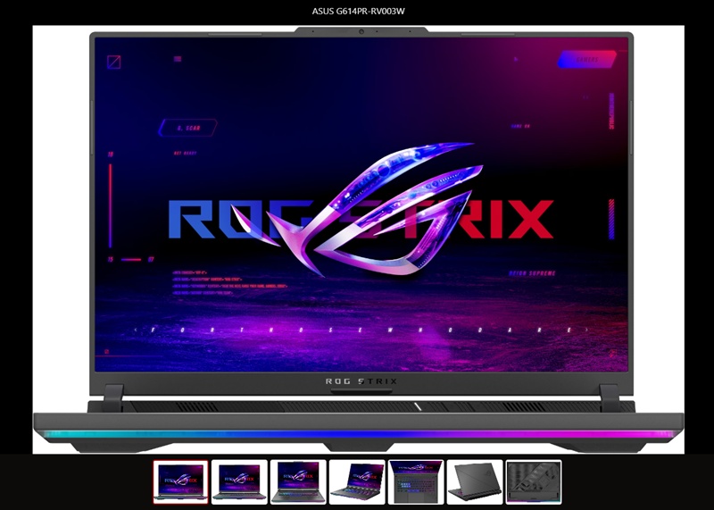 Asus ROG Strix G16 G614PR-RV003W Asus ROG Strix G16 G614PR-RV003W