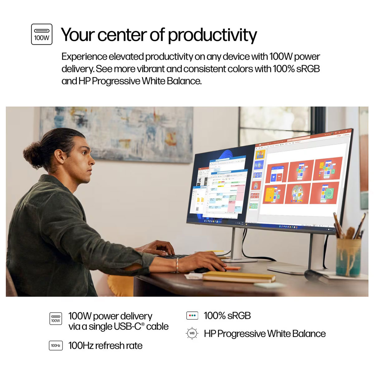 HP Series 5 Pro 27 inch QHD USB-C Monitor